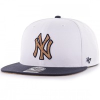 Фото Кепка Snapback 47 Brand New York Yankees Corkscrew біла B-CORKS17WBP-WH